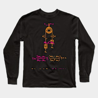 Physics Tshirt - Adwood machine 2 (colour) Long Sleeve T-Shirt